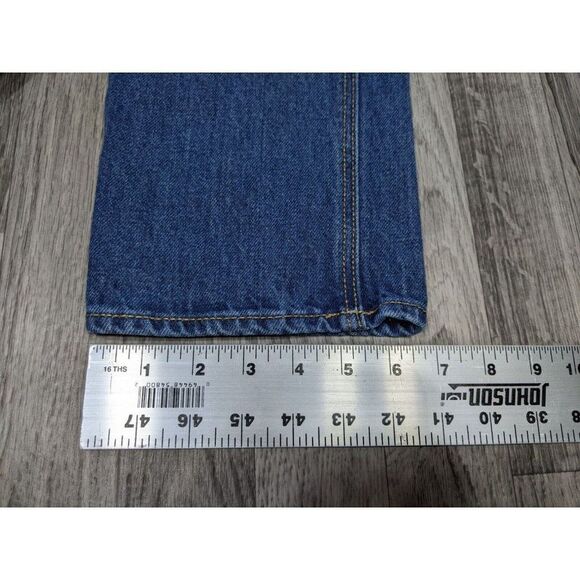 (3/$35) Old Navy Size 0 Pockets Whiskered Straight Leg Cropped Denim Blue Jeans - Picture 10 of 10